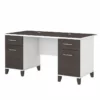 Bush Furniture Somerset 60W Office Desk In Ash Gray - Engineered Wood -CYMAX Sales 2109042 L