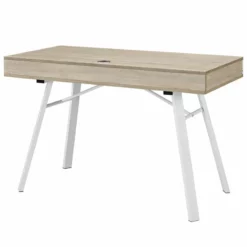 Allora Home Office Computer Desk In Oak -CYMAX Sales 2109503 2 L