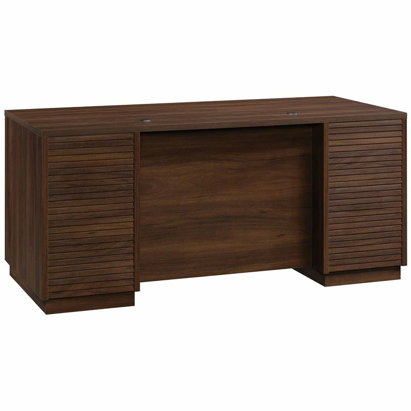 Sauder Englewood Engineered Wood Executive Desk In Spiced Mahogany 5 Sauder Englewood Engineered Wood Executive Desk In Spiced Mahogany - Image 3