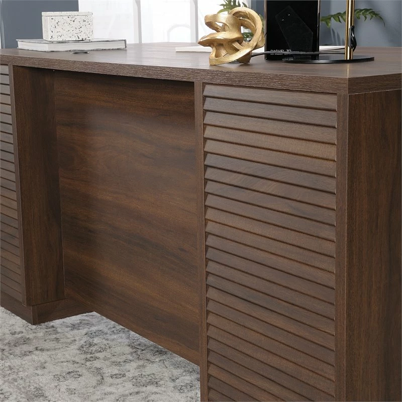 Sauder Englewood Engineered Wood Executive Desk In Spiced Mahogany 12 Sauder Englewood Engineered Wood Executive Desk In Spiced Mahogany - Image 10