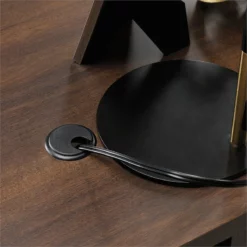 Sauder Englewood Engineered Wood Executive Desk In Spiced Mahogany 32 Sauder Englewood Engineered Wood Executive Desk In Spiced Mahogany -CYMAX Sales 2115734 25 L