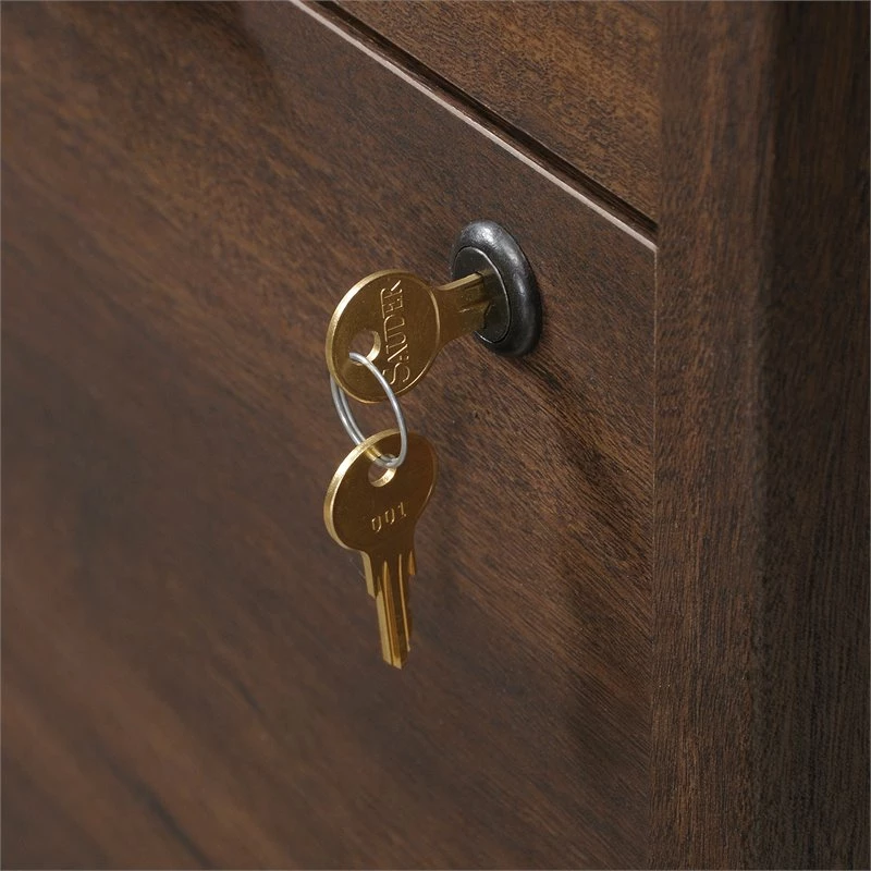 Sauder Englewood Engineered Wood Executive Desk In Spiced Mahogany 17 Sauder Englewood Engineered Wood Executive Desk In Spiced Mahogany - Image 15