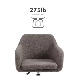 Linon Colton Upholstered Office Chair In Brown -CYMAX Sales 2116721 19 L