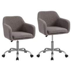 Linon Colton Upholstered Office Chair In Brown -CYMAX Sales 2116721 3 L