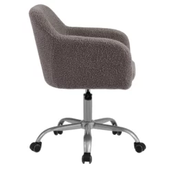 Linon Colton Upholstered Office Chair In Brown -CYMAX Sales 2116721 4 L