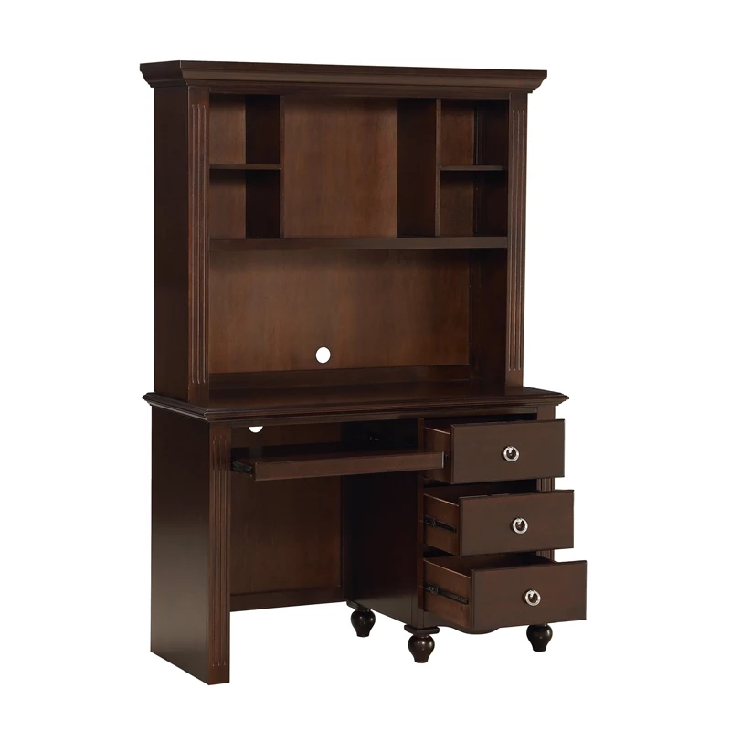 Lexicon Meghan 48" Traditional Wood Writing Desk With Hutch In Espresso 21 Lexicon Meghan 48" Traditional Wood Writing Desk With Hutch In Espresso - Image 19