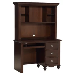 Lexicon Meghan 48" Traditional Wood Writing Desk With Hutch In Espresso 36 Lexicon Meghan 48" Traditional Wood Writing Desk With Hutch In Espresso -CYMAX Sales 2119206 L