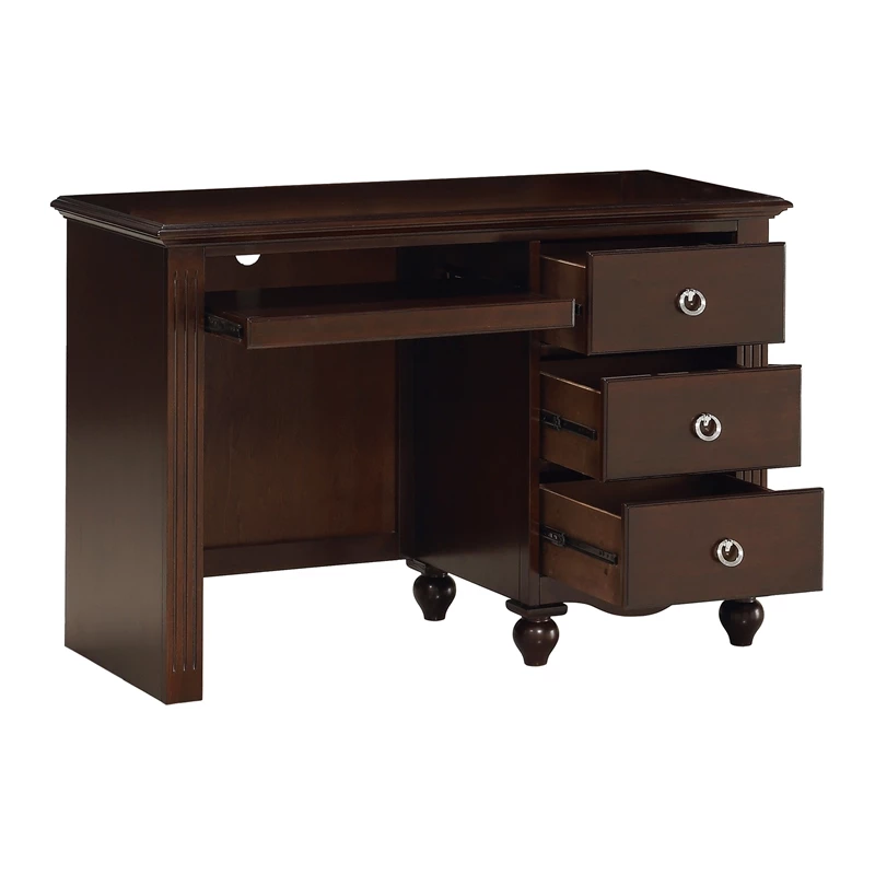 Lexicon Meghan 47.5 Inches Traditional Wood Writing Desk In Espresso 13 Lexicon Meghan 47.5 Inches Traditional Wood Writing Desk In Espresso - Image 11