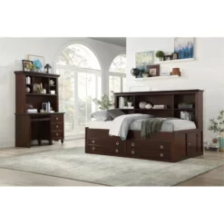 Lexicon Meghan 47.5 Inches Traditional Wood Writing Desk In Espresso 30 Lexicon Meghan 47.5 Inches Traditional Wood Writing Desk In Espresso -CYMAX Sales 2119207 4 L