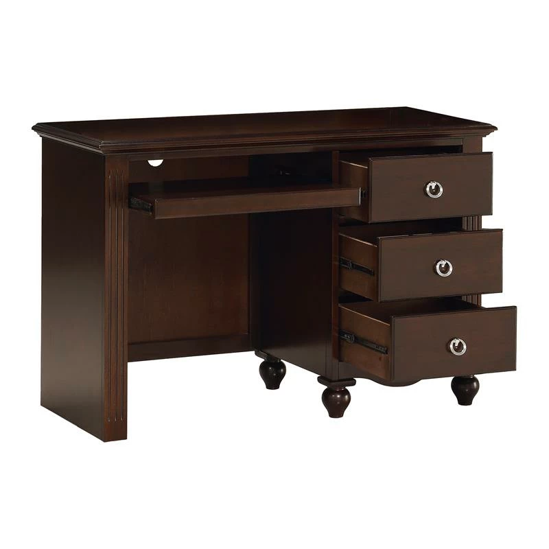 Lexicon Meghan 47.5 Inches Traditional Wood Writing Desk In Espresso 17 Lexicon Meghan 47.5 Inches Traditional Wood Writing Desk In Espresso - Image 15