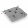 Noble House Banff Indoor Fabric Classic Tufted Chair Cushion In Charcoal -CYMAX Sales 2120090 L