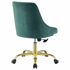 Modway Distinct Performance Velvet Tufted Office Swivel Chair In Gold And Gray -CYMAX Sales 2127324 4 L