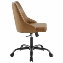 Modway Designate Faux Leather Upholstered Office Swivel Chair In Black And Gray -CYMAX Sales 2127343 3 L