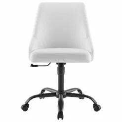 Modway Designate Faux Leather Upholstered Office Swivel Chair In Black And Gray -CYMAX Sales 2127344 2 L