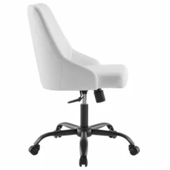Modway Designate Faux Leather Upholstered Office Swivel Chair In Black And Gray -CYMAX Sales 2127344 3 L