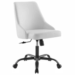 Modway Designate Faux Leather Upholstered Office Swivel Chair In Black And Gray -CYMAX Sales 2127344 L