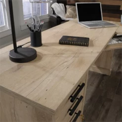 Sauder Aspen Post Engineered Wood L-Shaped Home Office Desk In Prime Oak 35 Sauder Aspen Post Engineered Wood L-Shaped Home Office Desk In Prime Oak -CYMAX Sales 2128231 13 L