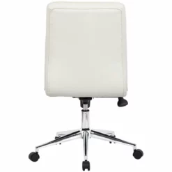 Boss Office Modern Faux Leather Tufted Ergonomic Office Swivel Chair In Red -CYMAX Sales 2129827 3 L