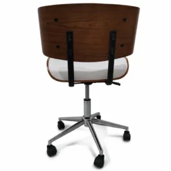 Simpli Home Dax Swivel Adjustable Executive Computer Bentwood Office Chair In Black And Natural -CYMAX Sales 2134532 3 L