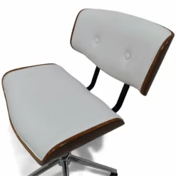 Simpli Home Dax Swivel Adjustable Executive Computer Bentwood Office Chair In Black And Natural -CYMAX Sales 2134532 6 L