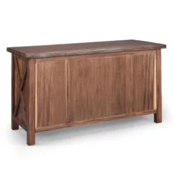 Homestyles Forest Retreat Wood Pedestal Desk In Brown -CYMAX Sales 2134674 14 L