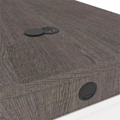 Bestar Equinox 2 Piece Set Wooden L Shaped Office Set In Antigua And White -CYMAX Sales 2138705 6 L 1