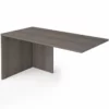 Bestar I3 Plus 59" Wooden Desk Return Table In Bark Gray 2 Bestar I3 Plus 59" Wooden Desk Return Table In Bark Gray -CYMAX Sales 2138715 L