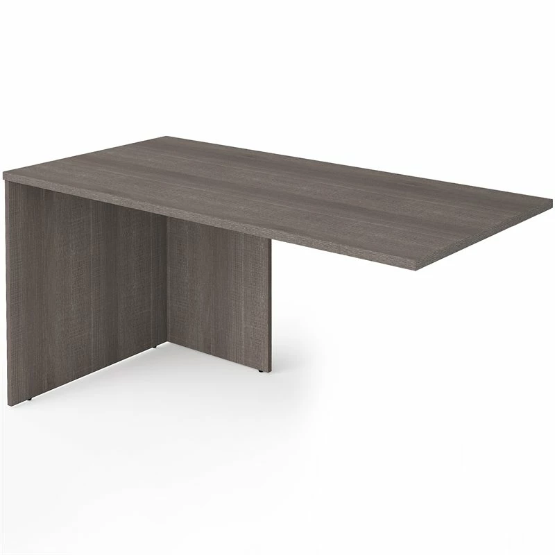 Bestar I3 Plus 59" Wooden Desk Return Table In Bark Gray 3 Bestar I3 Plus 59" Wooden Desk Return Table In Bark Gray