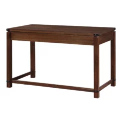 Baton Rouge Home Office Writing Desk In Brushed Walnut Finish Engineered Wood 32 Baton Rouge Home Office Writing Desk In Brushed Walnut Finish Engineered Wood -CYMAX Sales 2144438 8 L