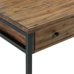 Alaterre Furniture Claremont 60 In W Rustic Wood And Metal Desk -CYMAX Sales 2153812 3 L