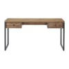 Alaterre Furniture Claremont 60 In W Rustic Wood And Metal Desk -CYMAX Sales 2153812 L