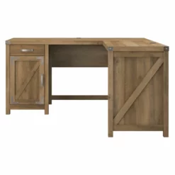 Cottage Grove 60W L Shaped Desk With Storage In Restored Gray - Engineered Wood -CYMAX Sales 2154596 15 L