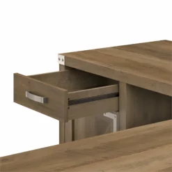 Cottage Grove 60W L Shaped Desk With Storage In Restored Gray - Engineered Wood -CYMAX Sales 2154596 17 L