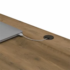 Cottage Grove 60W L Shaped Desk With Storage In Restored Gray - Engineered Wood -CYMAX Sales 2154596 9 L