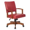 Deluxe Wood Bankers Chair In Black Faux Leather 2 Deluxe Wood Bankers Chair In Black Faux Leather -CYMAX Sales 2155704 L