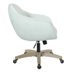 Nora Office Chair In Linen Cream Fabric With Gray Brush Wood Base KD 31 Nora Office Chair In Linen Cream Fabric With Gray Brush Wood Base KD -CYMAX Sales 2162551 3 L