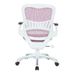 Riley Office Chair With Blue Mesh Seat And Back -CYMAX Sales 2163491 4 L