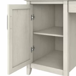 Key West 54W Computer Desk With Storage In Linen White Oak - Engineered Wood -CYMAX Sales 2163751 14 L 2