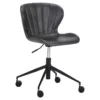 Sunpan Arabella 17-22" Modern Faux Leather Office Chair In Gray -CYMAX Sales 2167789 L