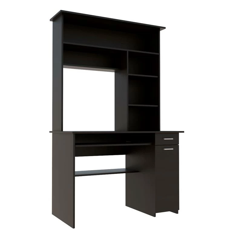 TUHOME Compu 180 Hutch Desk Engineered Wood Desks In Black 22 TUHOME Compu 180 Hutch Desk Engineered Wood Desks In Black - Image 20