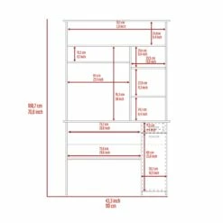 TUHOME Compu 180 Hutch Desk Engineered Wood Desks In Black 32 TUHOME Compu 180 Hutch Desk Engineered Wood Desks In Black -CYMAX Sales 2170414 2 L