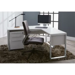 RSF Crescent Desk 63x24/32 Inches In White 9 RSF Crescent Desk 63x24/32 Inches In White -CYMAX Sales 2171211 2 L