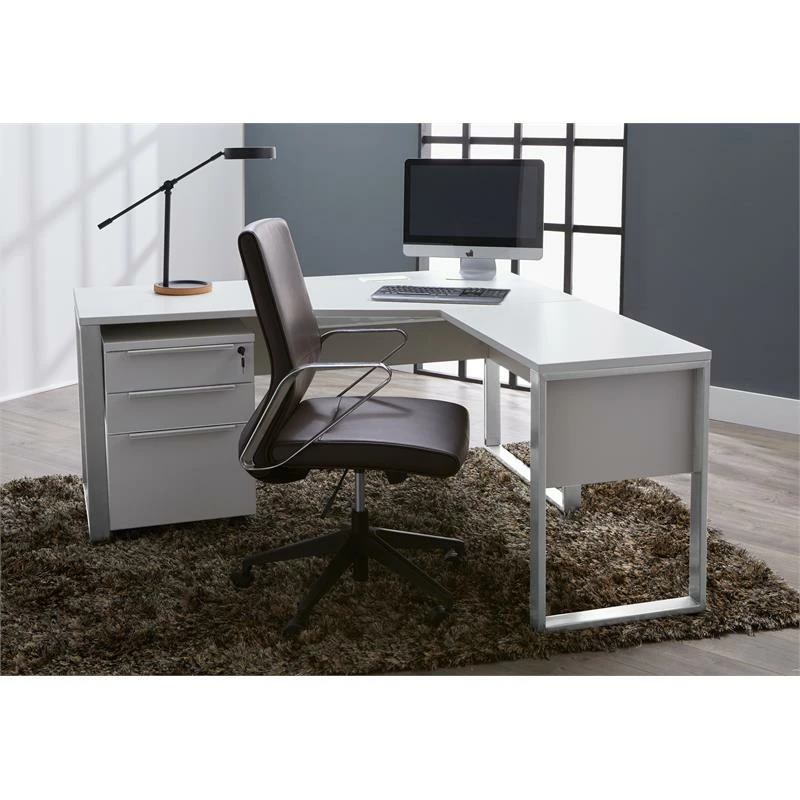 RSF Crescent Desk 63x24/32 Inches In White 5 RSF Crescent Desk 63x24/32 Inches In White - Image 3