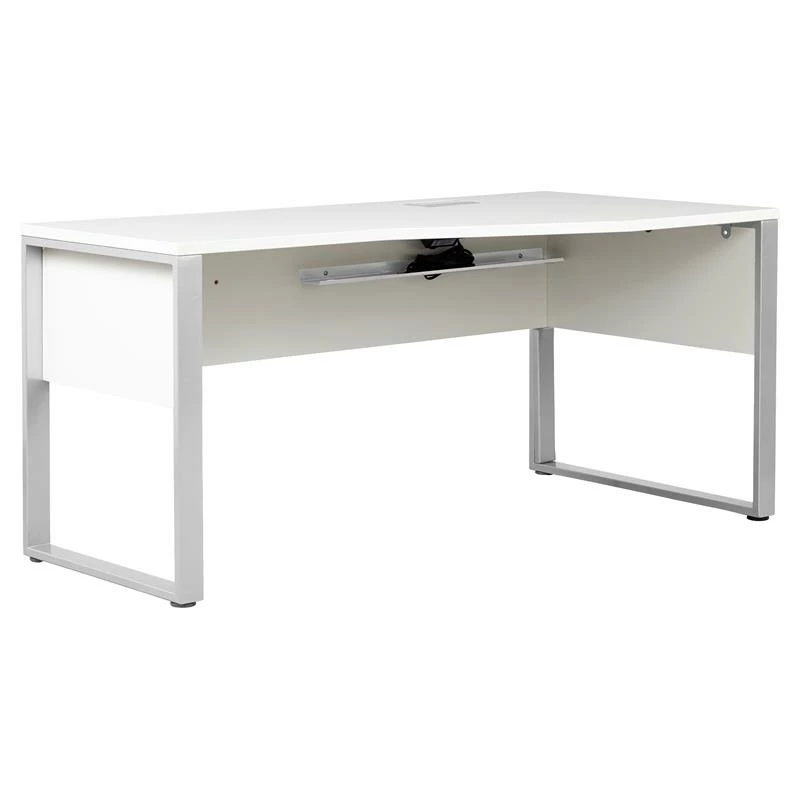 RSF Crescent Desk 63x24/32 Inches In White 3 RSF Crescent Desk 63x24/32 Inches In White