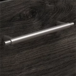 Key West L Shaped Desk With Lateral File Cabinet In Dark Gray - Engineered Wood -CYMAX Sales 2171252 12 L