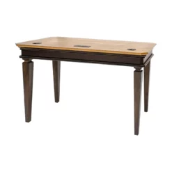 Executive Writing Desk Writing Table Office Desk Solid Wood Top Brown -CYMAX Sales 2172896 11 L