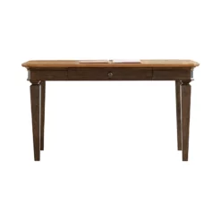 Executive Writing Desk Writing Table Office Desk Solid Wood Top Brown -CYMAX Sales 2172896 12 L