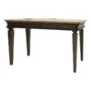 Executive Writing Desk Writing Table Office Desk Solid Wood Top Brown -CYMAX Sales 2172896 9 L