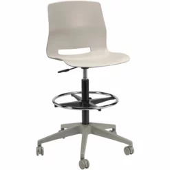 Olio Designs Lola Plastic Mobile Drafting Stool In Black 13 Olio Designs Lola Plastic Mobile Drafting Stool In Black -CYMAX Sales 2173143 L