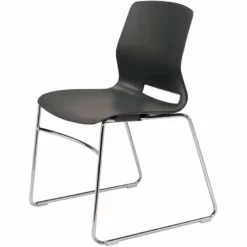 Olio Designs Lola Plastic Sled Base Stackable Chair In Black 13 Olio Designs Lola Plastic Sled Base Stackable Chair In Black -CYMAX Sales 2173153 L